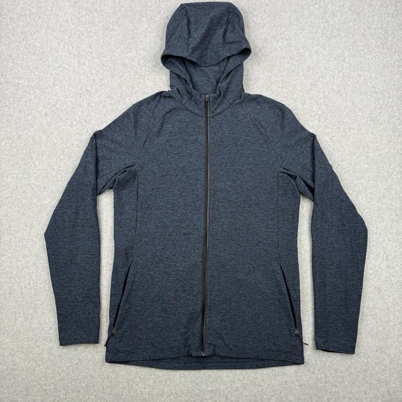 Lululemon Hoodie Mens Medium Blue Surge Warm Jacket Full Zip Workout Running Gym - Picture 1 of 13